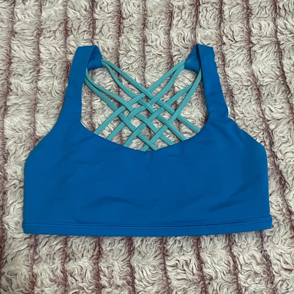 Poolside Blue Lululemon Free to be Wild Bra